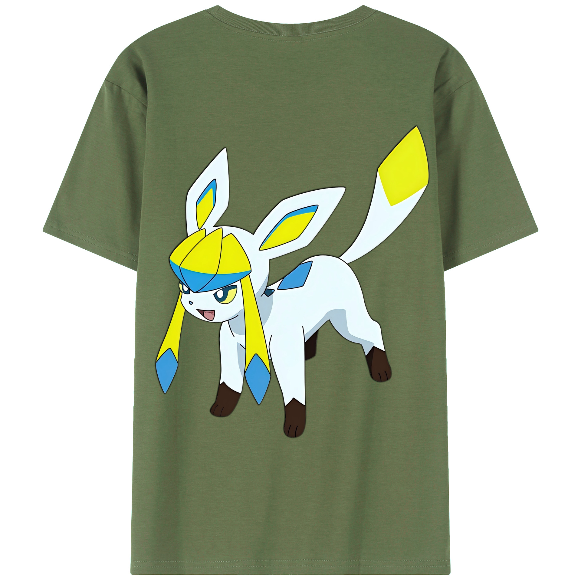 （画像用） Digimon デジタルモンスター/デジモン 綿100％ メンズ半袖Tシャツ（バックプリント） 通気性